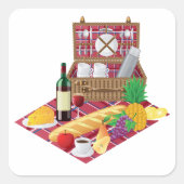 Sticker Carré Heure de pique (Devant)