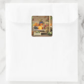 Sticker Carré Heure d'Halloween des ours dinky (Sac)