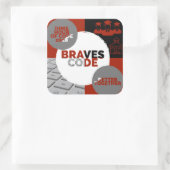 Sticker Carré Heure du code 2018 (Sac)