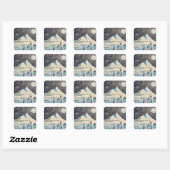 STICKER CARRÉ HEURE HIVER (Feuille)