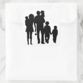 STICKER CARRÉ HEUREUSE FAMILLE (Sac)