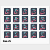 STICKER CARRÉ HEUREUSE SAINTE-VALENTIN ! (Feuille)