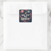 STICKER CARRÉ HEUREUSE SAINTE-VALENTIN ! (Sac)