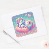 Sticker Carré Heureuse Sainte-Valentin (Enveloppe)