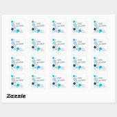 Sticker Carré Heureux Hanoukka ! (Feuille)