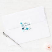 Sticker Carré Heureux Hanoukka ! (Enveloppe)