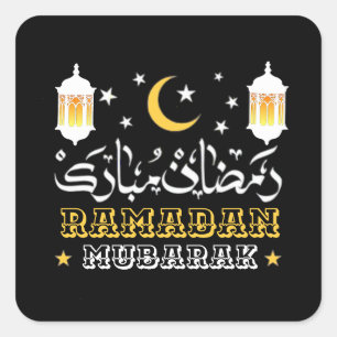 STICKER CARRÉ HEUREUX RAMADAN MUBARAK KAREEM 2024