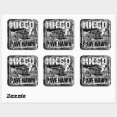 Sticker Carré HH-60 Pave Hawk (Feuille)