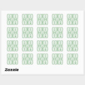Sticker Carré Hibou (Feuille)