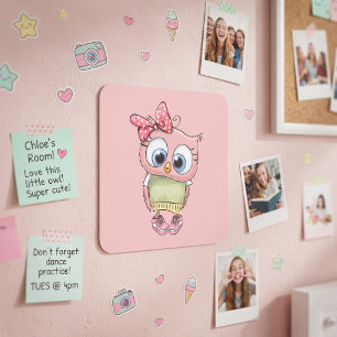 Sticker Carré Hibou