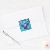 Sticker Carré Hibou d'esprit gelé (Enveloppe)