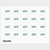 Sticker Carré Hier Demain (Feuille)