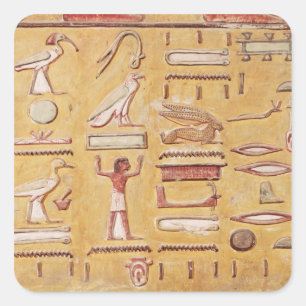 Sticker Carré Hiéroglyphes, de la Tombe de Seti I