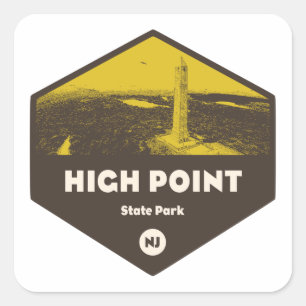 Sticker Carré High Point State Park New Jersey