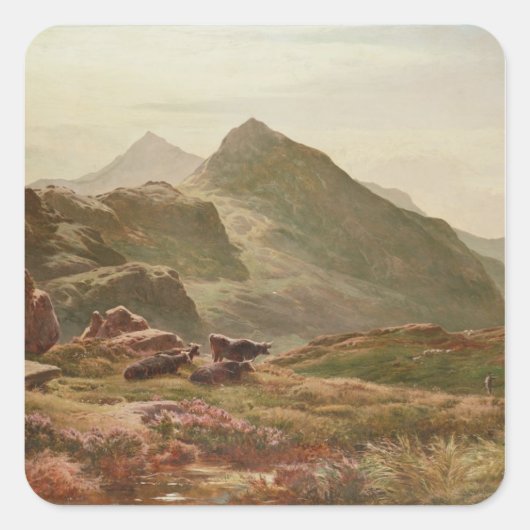 Sticker Carré Highland (Devant)