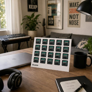 Sticker Carré Highpass the Drama – Synth Nerd