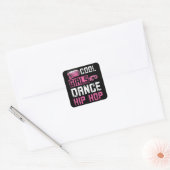 Sticker Carré Hip hop de danse pour filles (Enveloppe)