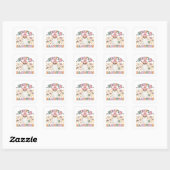 Sticker Carré Hippie Halloween Super Retro (Feuille)