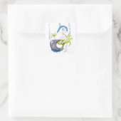 Sticker Carré Hippocampe (crâne) (Sac)