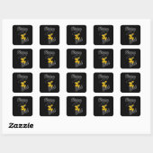 Sticker Carré Historique Chic #4 (Feuille)