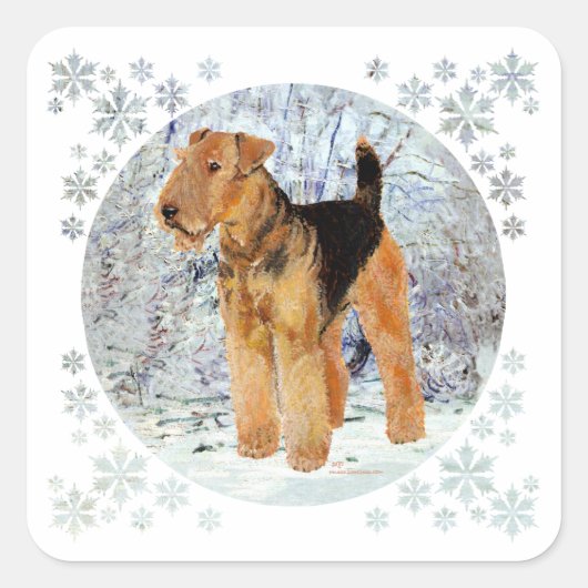 Sticker Carré hiver (Devant)