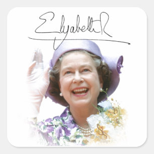 Sticker Carré HM Queen Elizabeth II