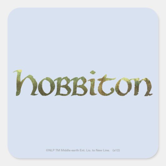 Sticker Carré HOBBITON™ Texté (Devant)