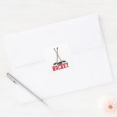 Sticker Carré Hockey (Enveloppe)