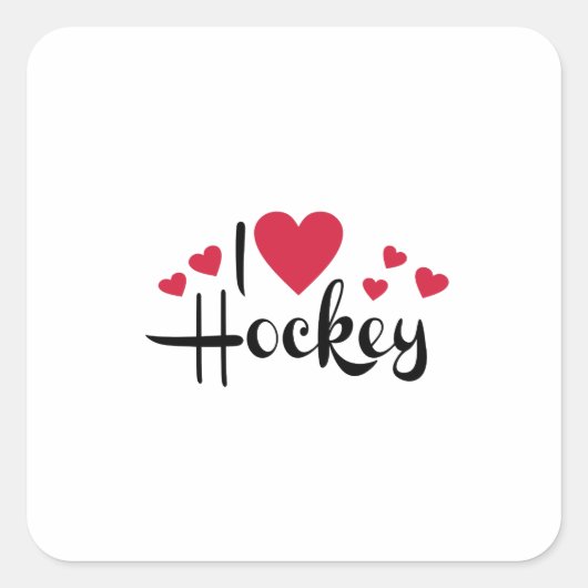 Sticker Carré Hockey (Devant)