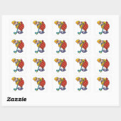 Sticker Carré Hockey clown (Feuille)