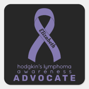 Sticker Carré Hodgkin's Lymphoma Advocate Black
