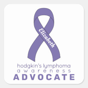 Sticker Carré Hodgkin's Lymphoma Advocate White