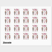 Sticker Carré Holiday Nutcracker (Feuille)