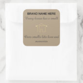 Sticker Carré Home Scent Candle Label | Customize with Your Logo (Sac)