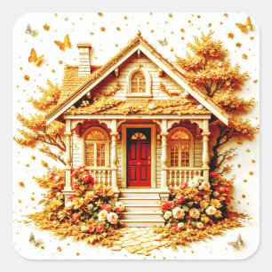 Sticker Carré Home Sweet Home