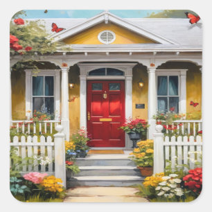 Sticker Carré Home Sweet Home