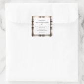 Sticker Carré Homemade Vanilla Extract Bottle Ingredients Labels (Sac)