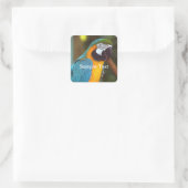 Sticker Carré Homme Macaw (Sac)