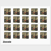 Sticker Carré Hommes du progrès (Feuille)