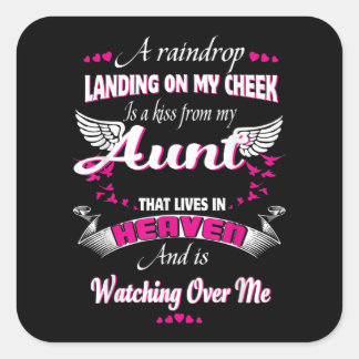 Sticker Carré hommes femmes perte tante en amour mémorial ma tan