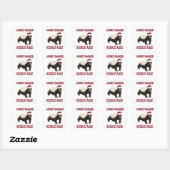 Sticker Carré Honey Badger Kicks... (Feuille)