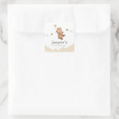 Sticker Carré Honey Bear First Bee day (Sac)
