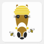 Sticker Carré Honey Hattingdon (Devant)