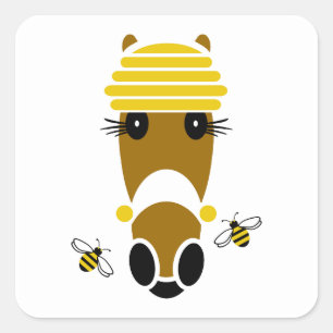 Sticker Carré Honey Hattingdon