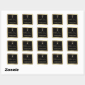 Sticker Carré Honey jar script moderne queen bee (Feuille)
