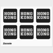 Sticker Carré Hong Kong (Feuille)