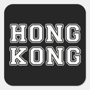 Sticker Carré Hong Kong