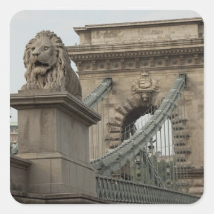 Sticker Carré Hongrie, capitale de Budapest. Historique 2