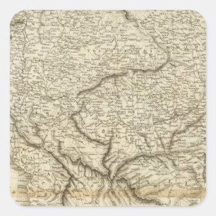 Sticker Carré Hongrie, Turquie européenne