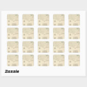 Sticker Carré Hop (Feuille)